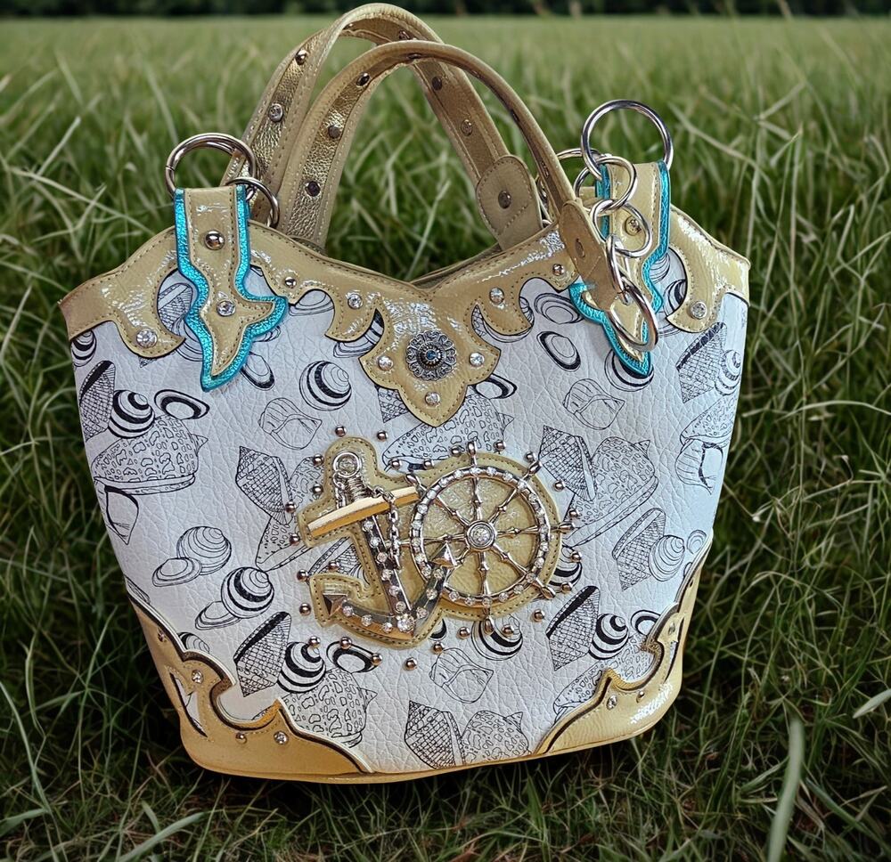 Cowgirl Trendy At Sea Anchor Concealed Carry Shoulder Bag